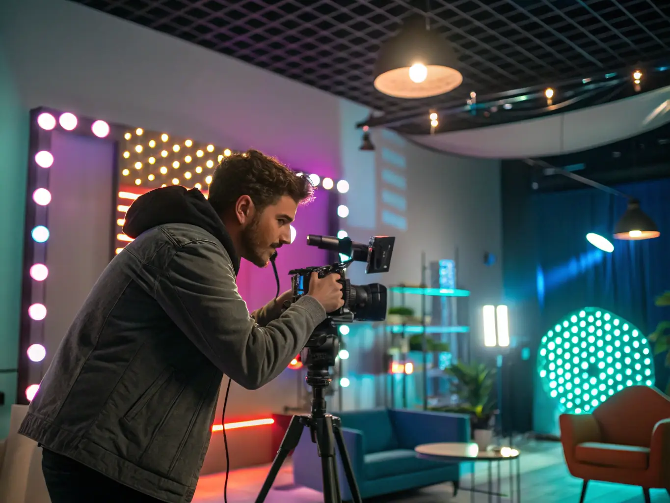 A dynamic YouTube vlog with engaging graphics and sound design, highlighting VideoBuddy's expertise in enhancing viewer engagement and retention.